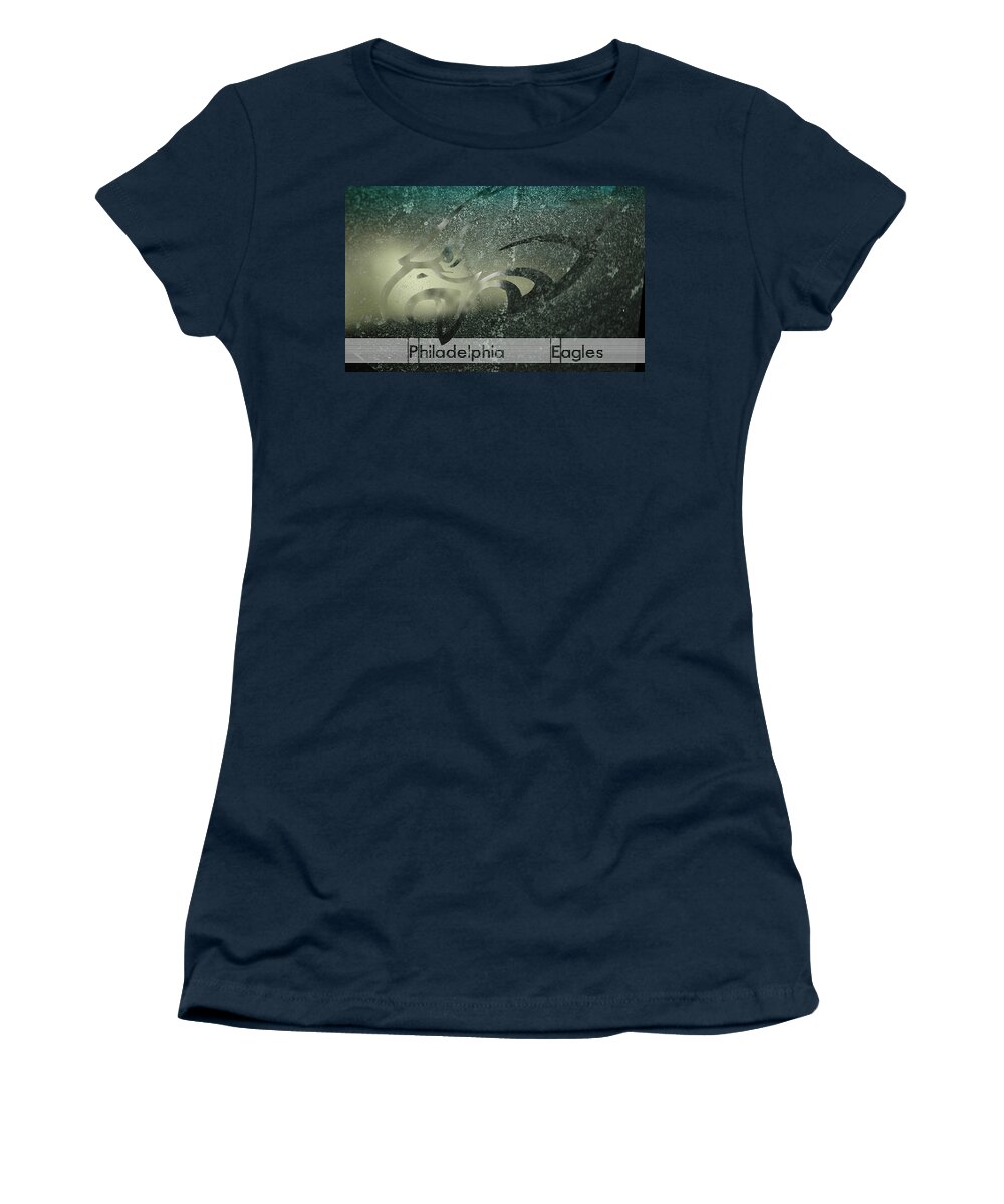 Philadelphia Eagles Women's T-Shirt featuring the digital art Philadelphia Eagles by Super Lovely
