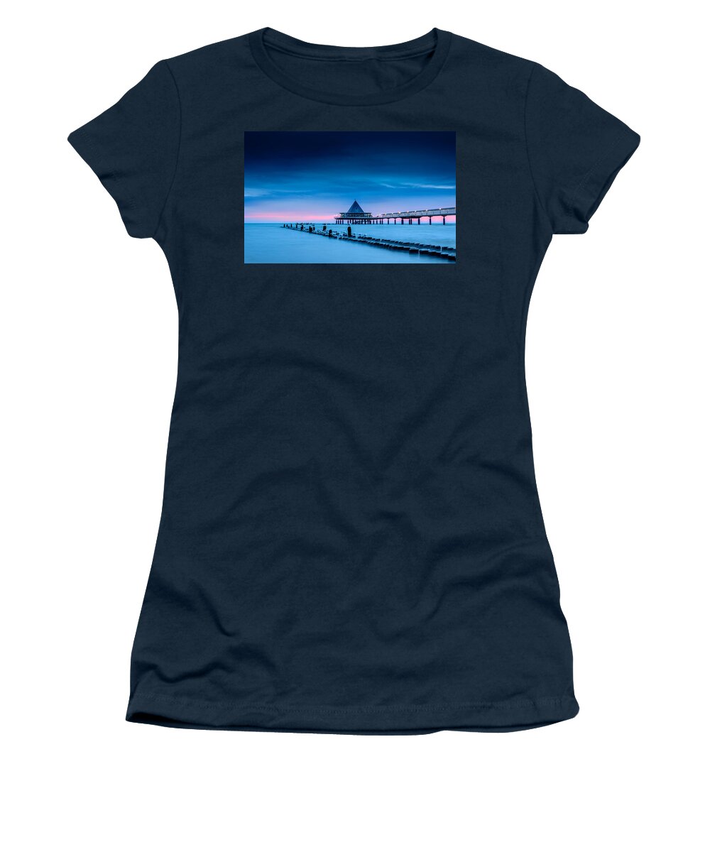 Pier Women's T-Shirt featuring the photograph Pier by Mariel Mcmeeking