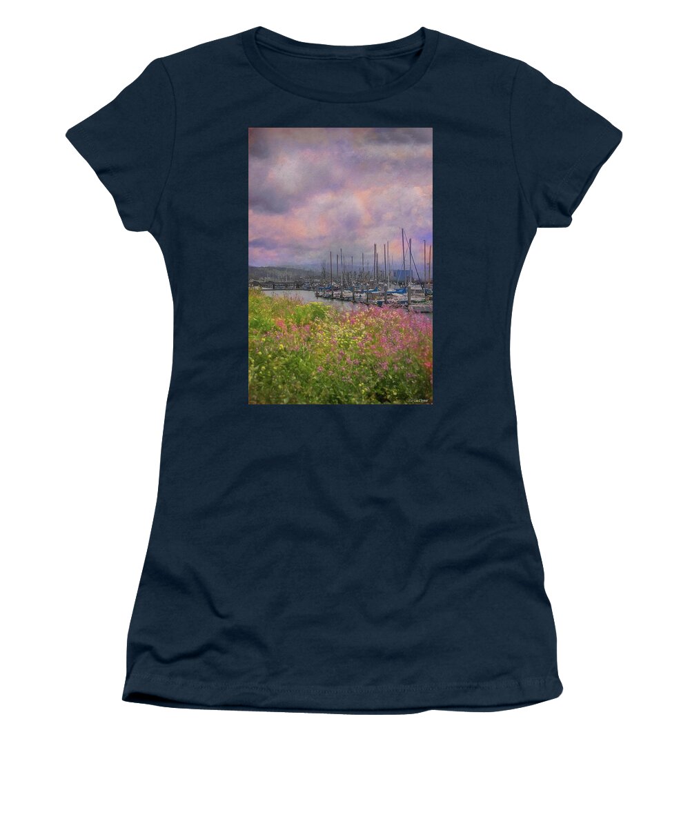 Harbor Women's T-Shirt featuring the photograph Pillar Point Harbor by Patricia Dennis
