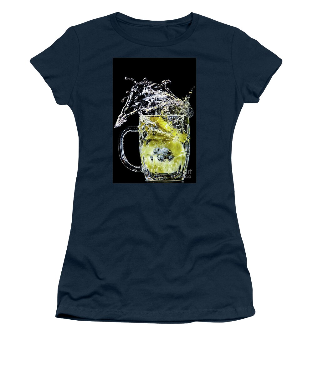Artistic Women's T-Shirt featuring the photograph Pineapple Splash by Ray Shiu