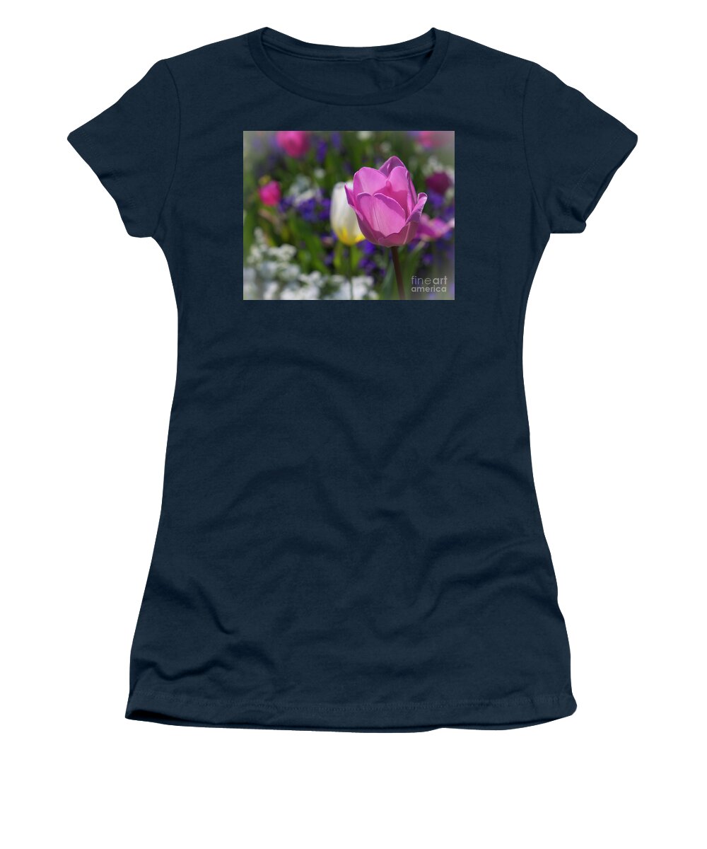 National Arboretum Women's T-Shirt featuring the photograph Pink spring by Agnes Caruso