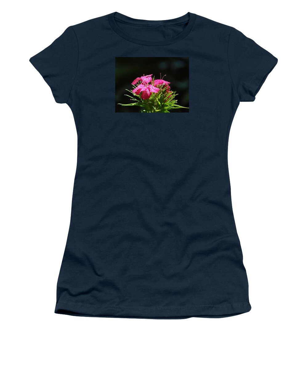 Pink Women's T-Shirt featuring the photograph Pink William by Mary Halpin