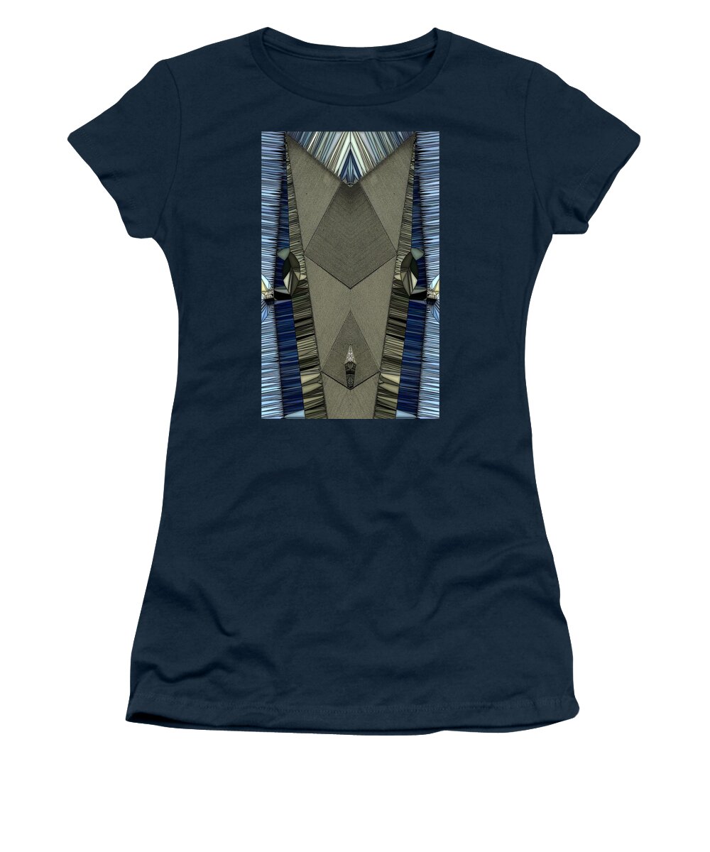 Abstract Women's T-Shirt featuring the digital art Pins and Needles by Ronald Bissett