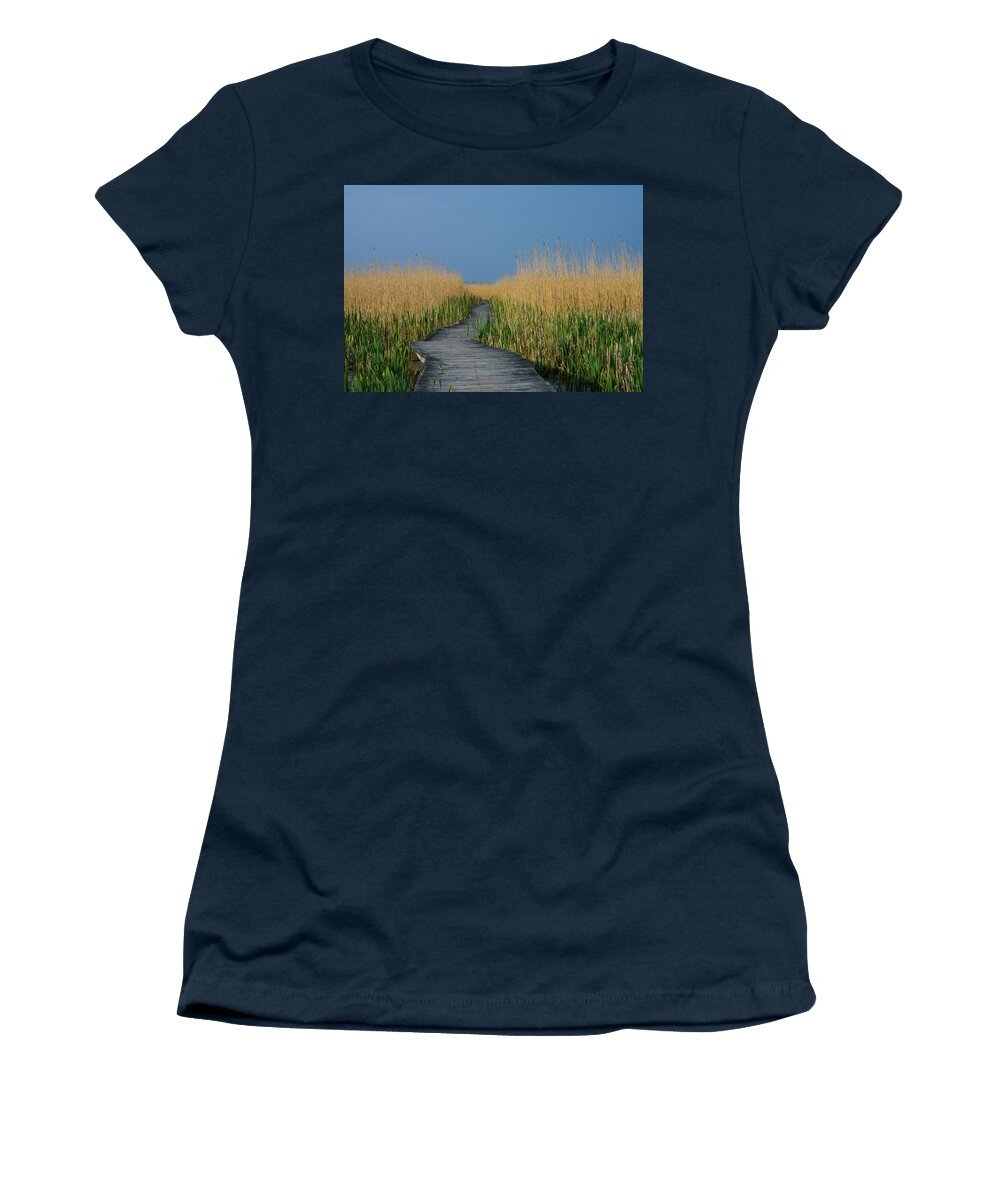 Plum Island Women's T-Shirt featuring the photograph Plum Island by Paul Mangold