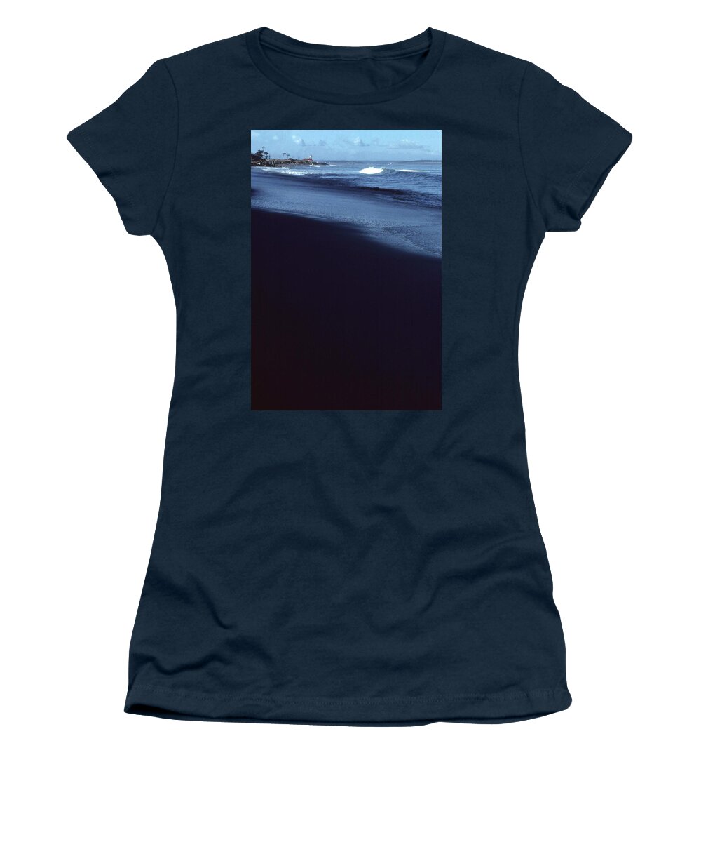 Lighthouse Sea Shore Beach Women's T-Shirt featuring the photograph Point Wilson Light by Laurie Stewart