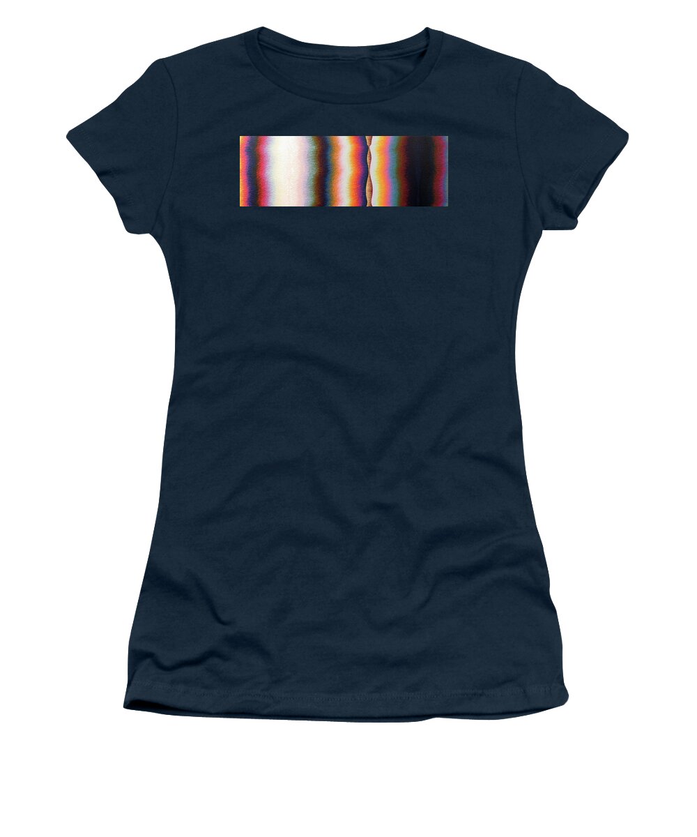 Color Women's T-Shirt featuring the painting Pole Sixteen by Stephen Mauldin