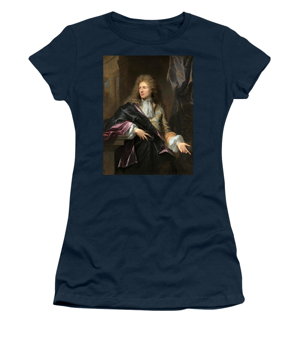 Hyacinthe Rigaud Women's T-Shirt featuring the painting Portrait of Pierre-Vincent Bertin by Hyacinthe Rigaud