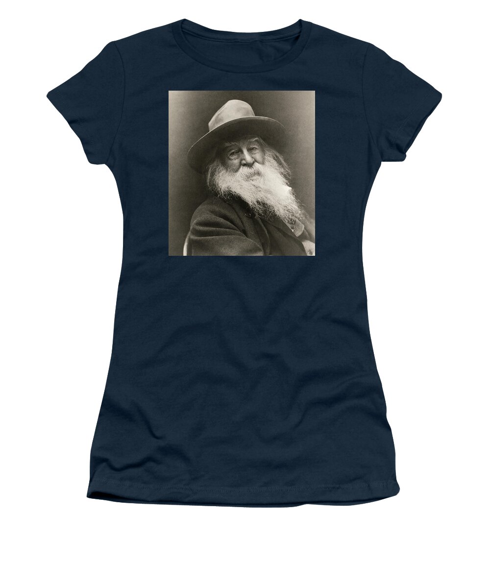 1 Person Women's T-Shirt featuring the photograph Portrait Of Walt Whitman by George Cox