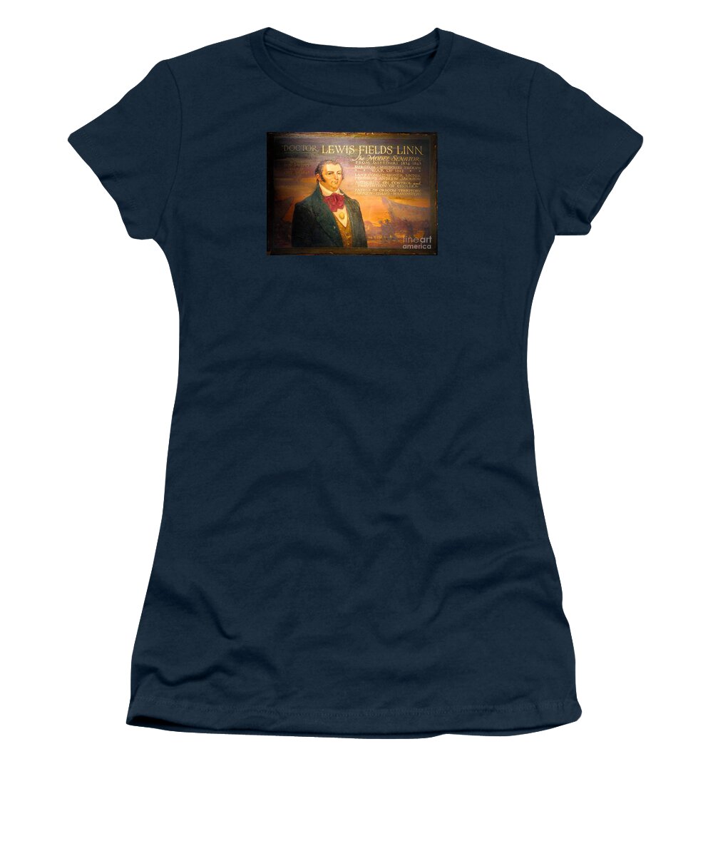 History Women's T-Shirt featuring the photograph Portrait Senator Lewis Fields Linn by Linda Phelps