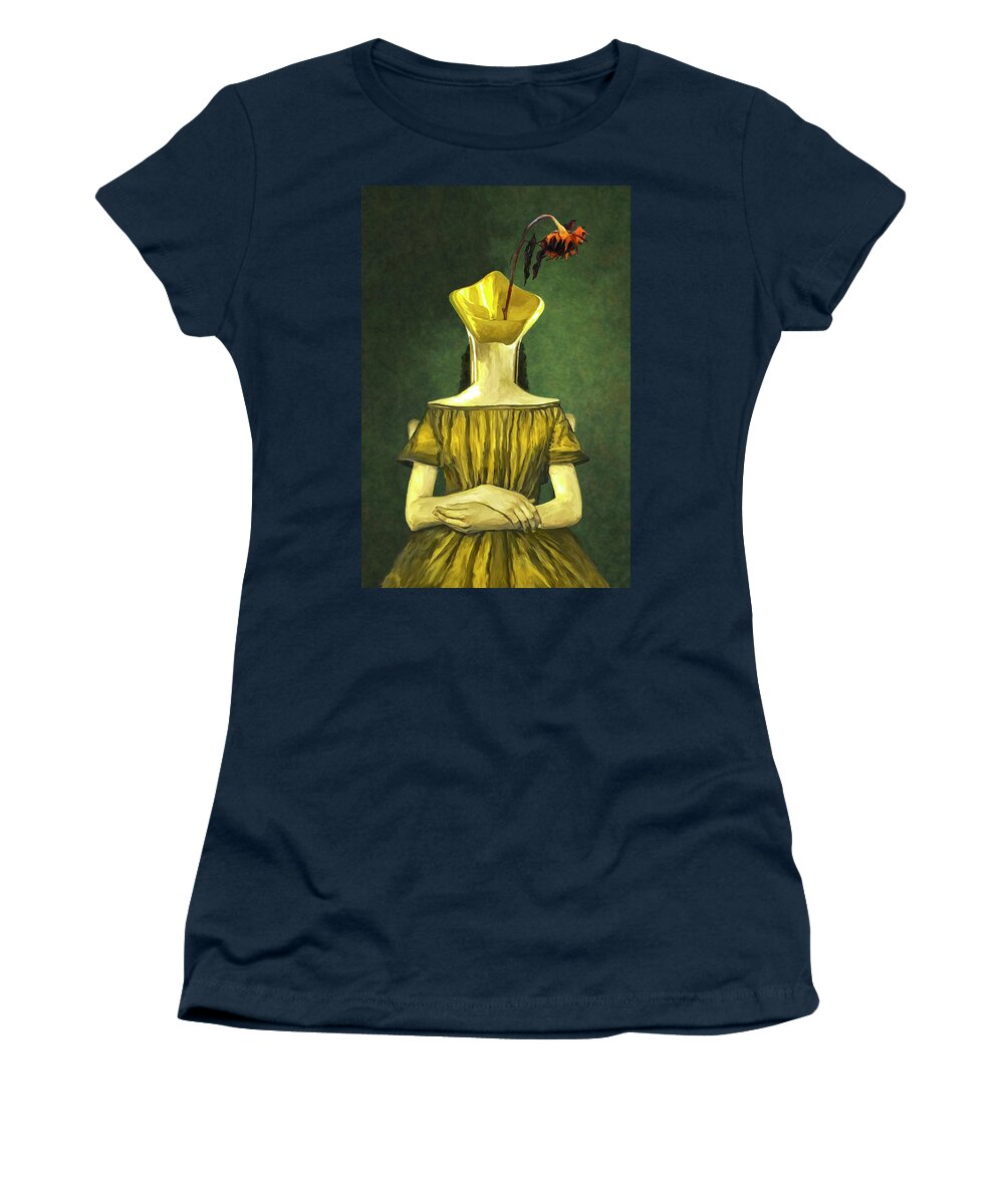 Pot Women's T-Shirt featuring the digital art Pot Head by Rick Mosher