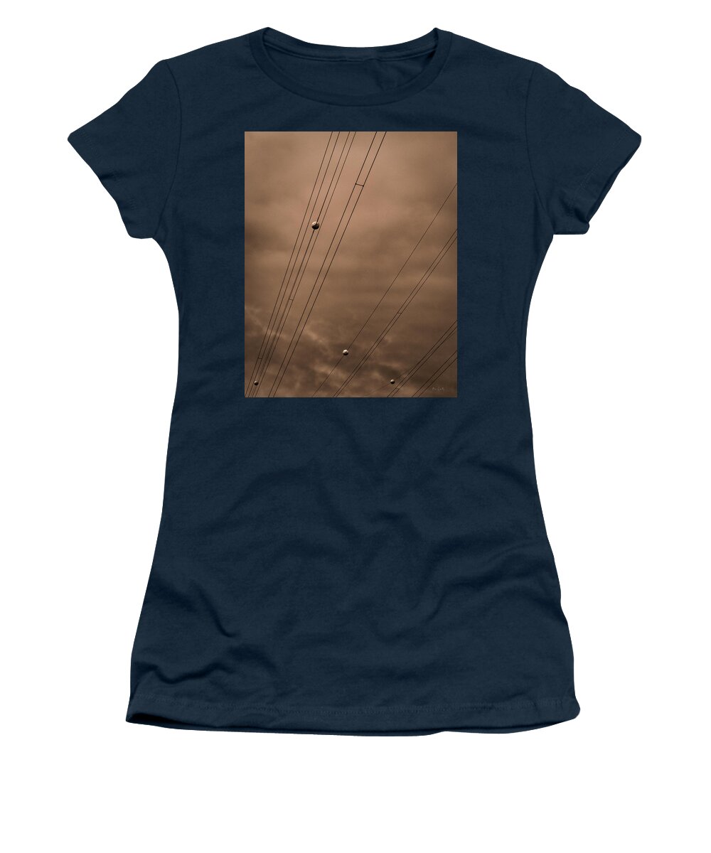 Abstract Women's T-Shirt featuring the photograph Power Wires by Bob Orsillo