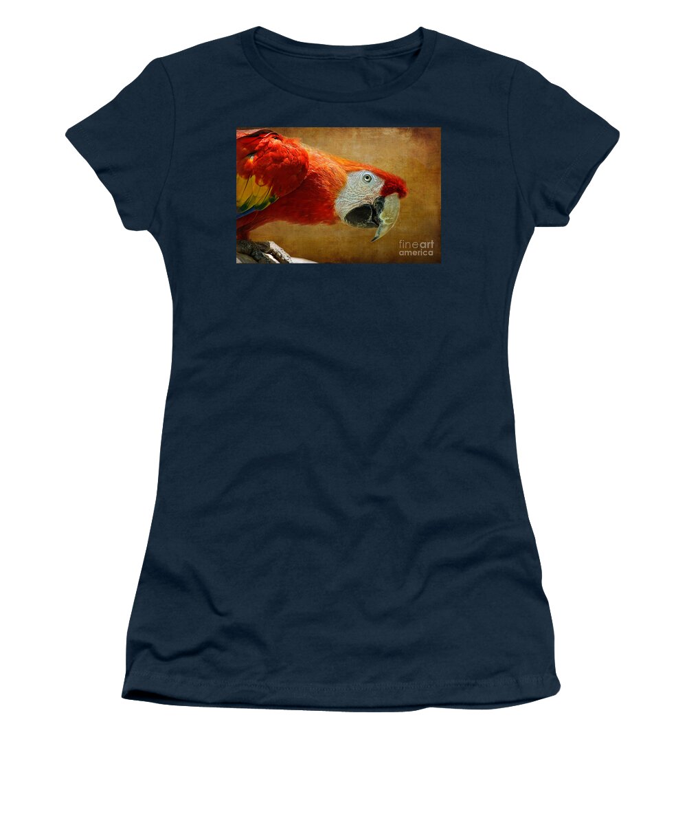 Parrot Women's T-Shirt featuring the photograph Pretty Boy by Lois Bryan