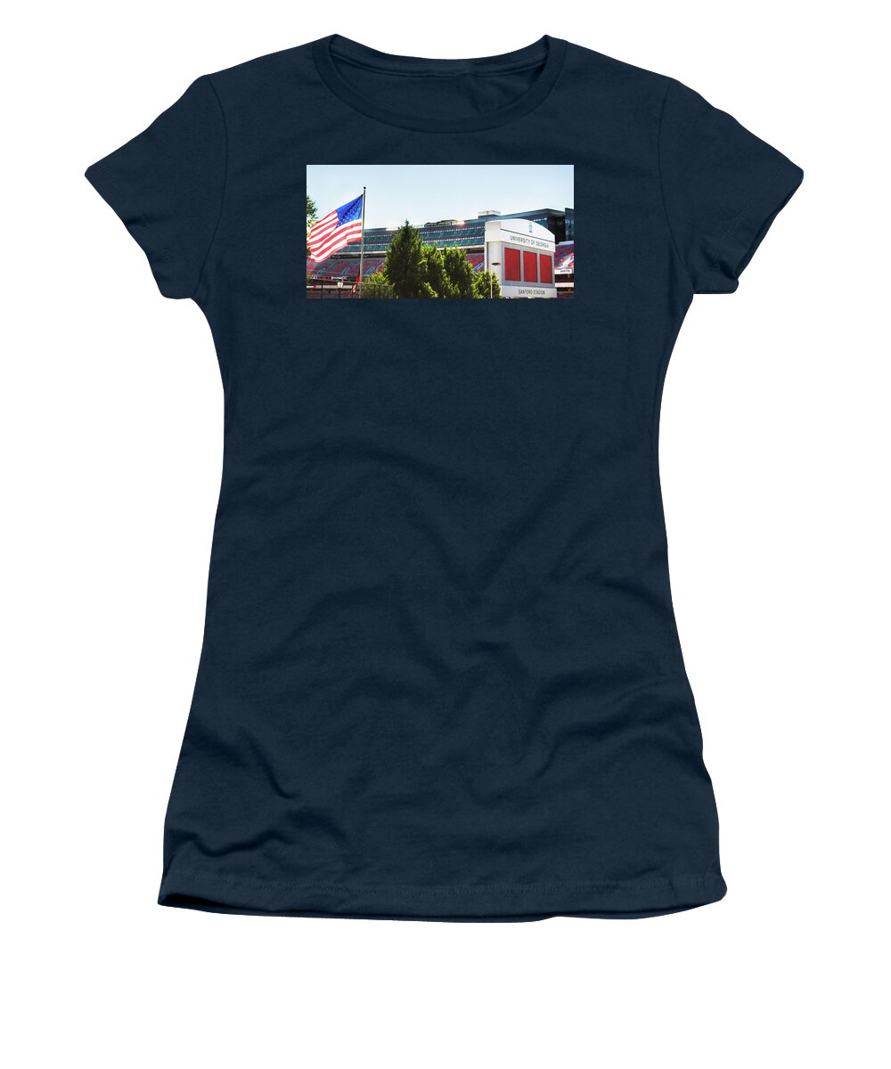 Georgia Women's T-Shirt featuring the photograph Pride of Athens by Parker Cunningham