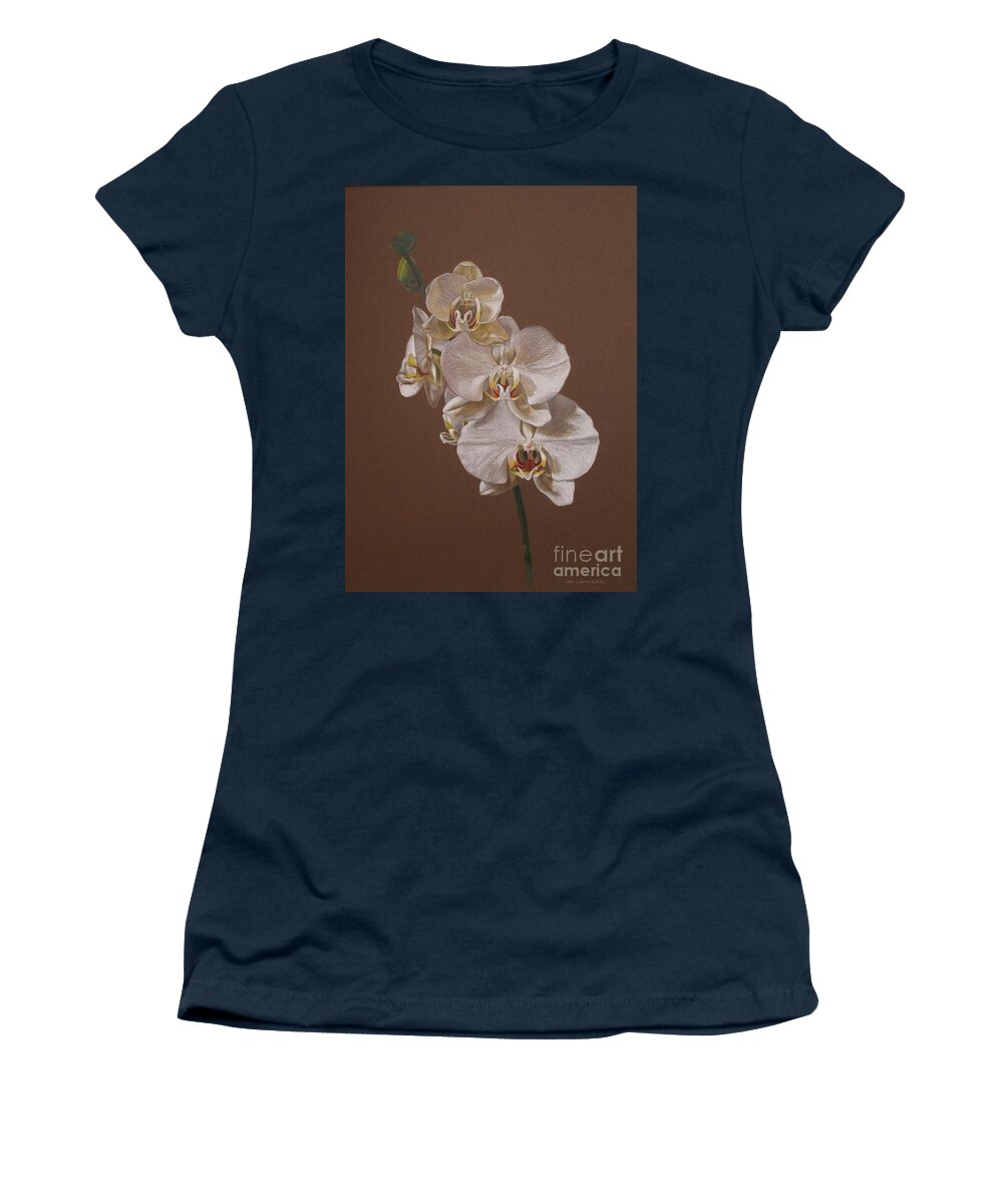 Flowers Women's T-Shirt featuring the drawing Prime of Life 2 by Jan Lawnikanis