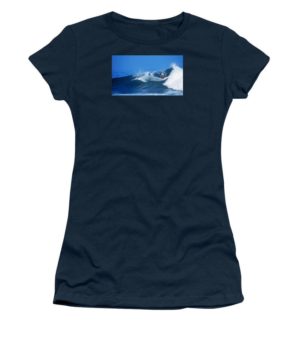 Professional-surfer-surfers Women's T-Shirt featuring the photograph Pro Surfer Gabe King - 2 by Scott Cameron