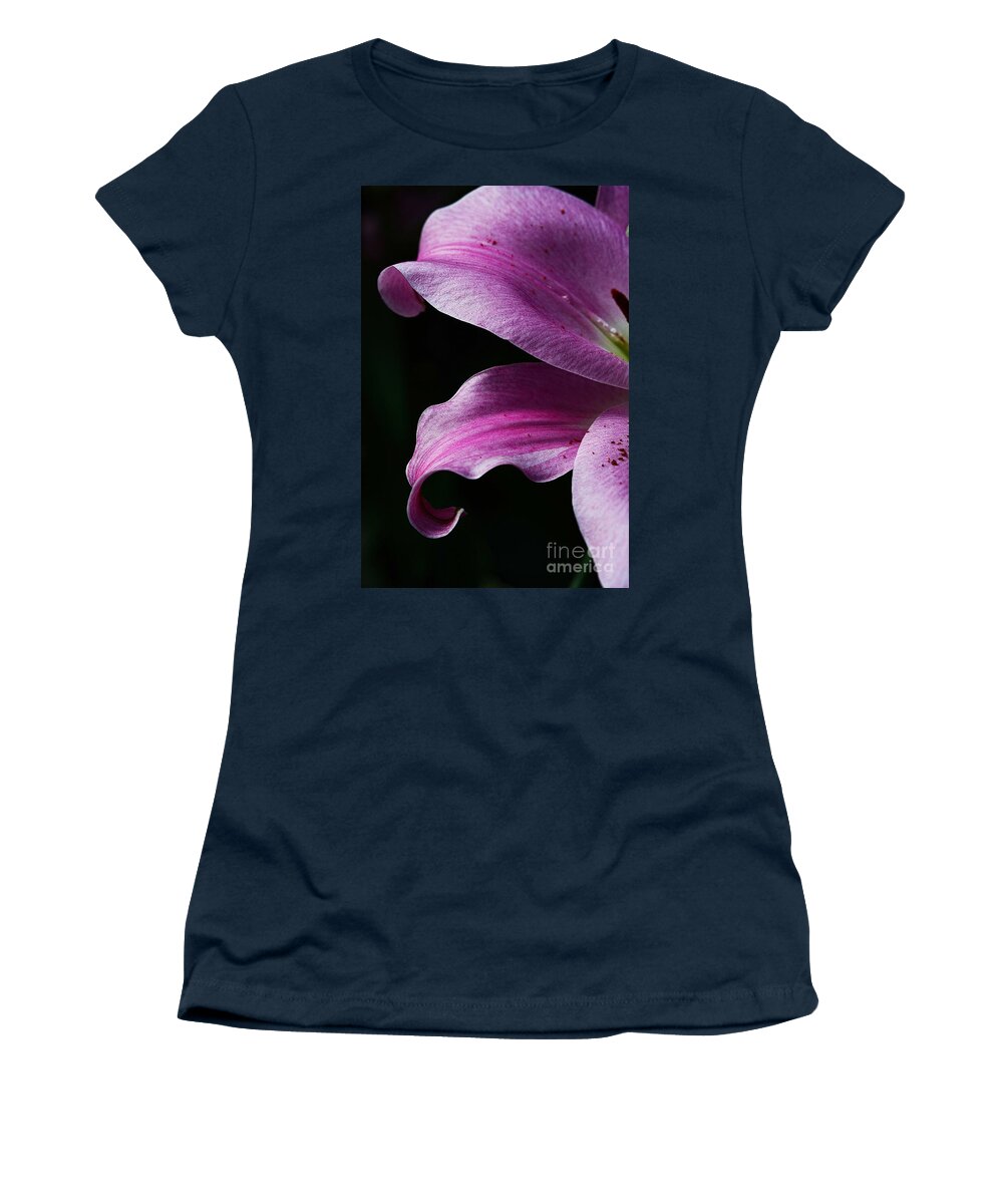 Lily Women's T-Shirt featuring the photograph Profile in Pink by Cindy Manero