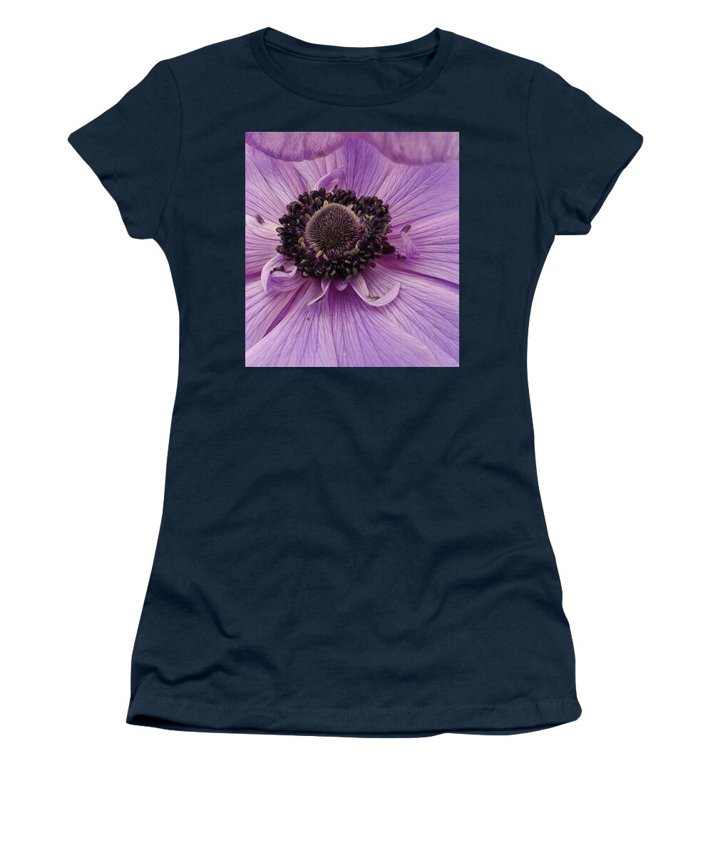 Flower Women's T-Shirt featuring the photograph Purple Explosion by Kathy Barney