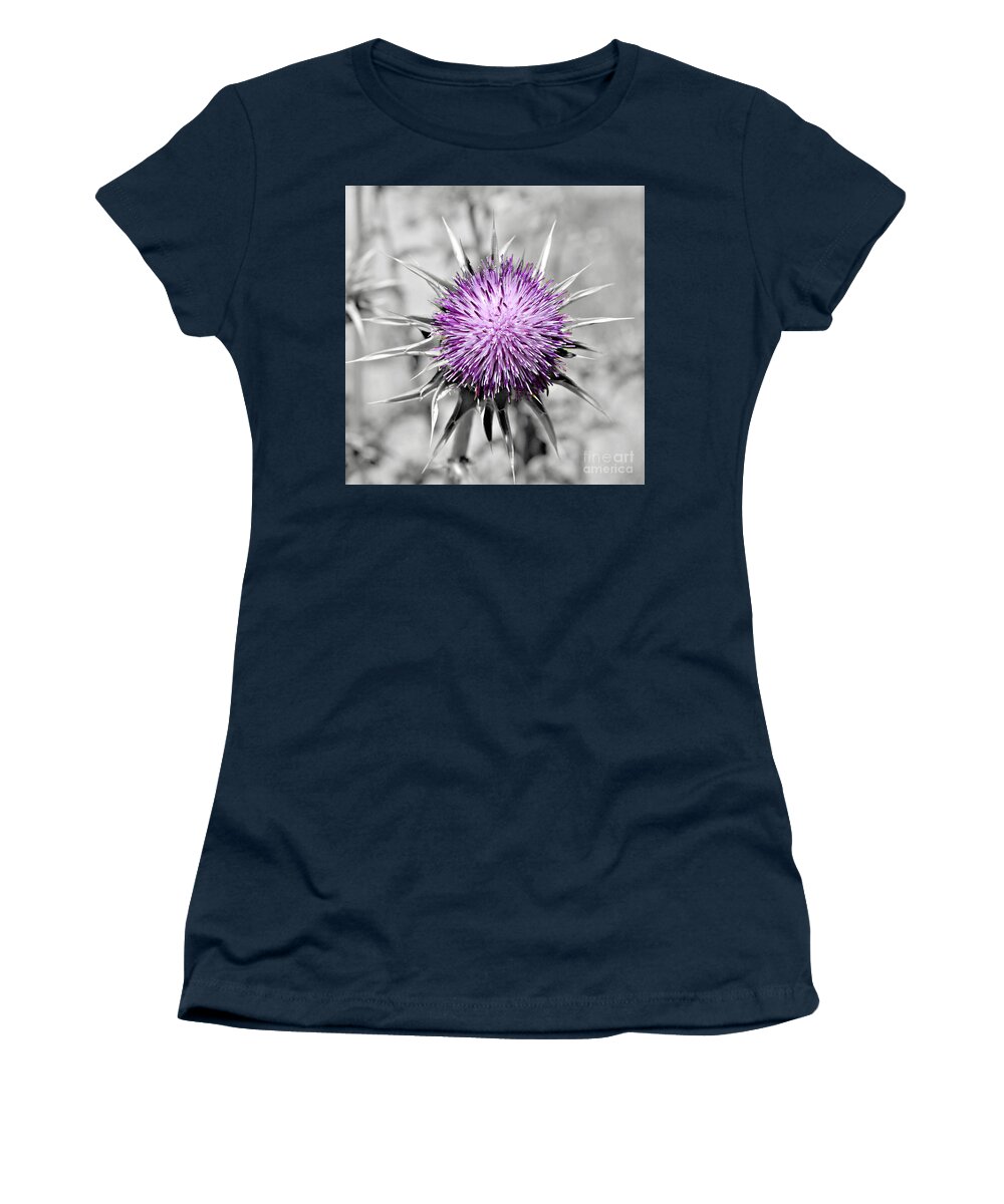 500 Views Women's T-Shirt featuring the photograph Purple Scrub by Jenny Revitz Soper