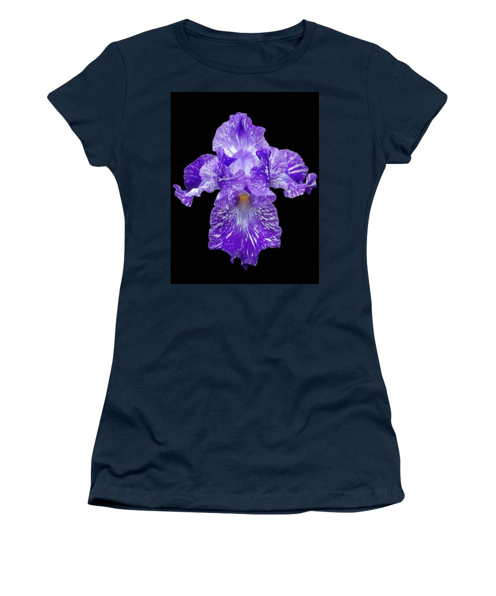 Iris Women's T-Shirt featuring the photograph Purple Streaker by GeeLeesa Productions
