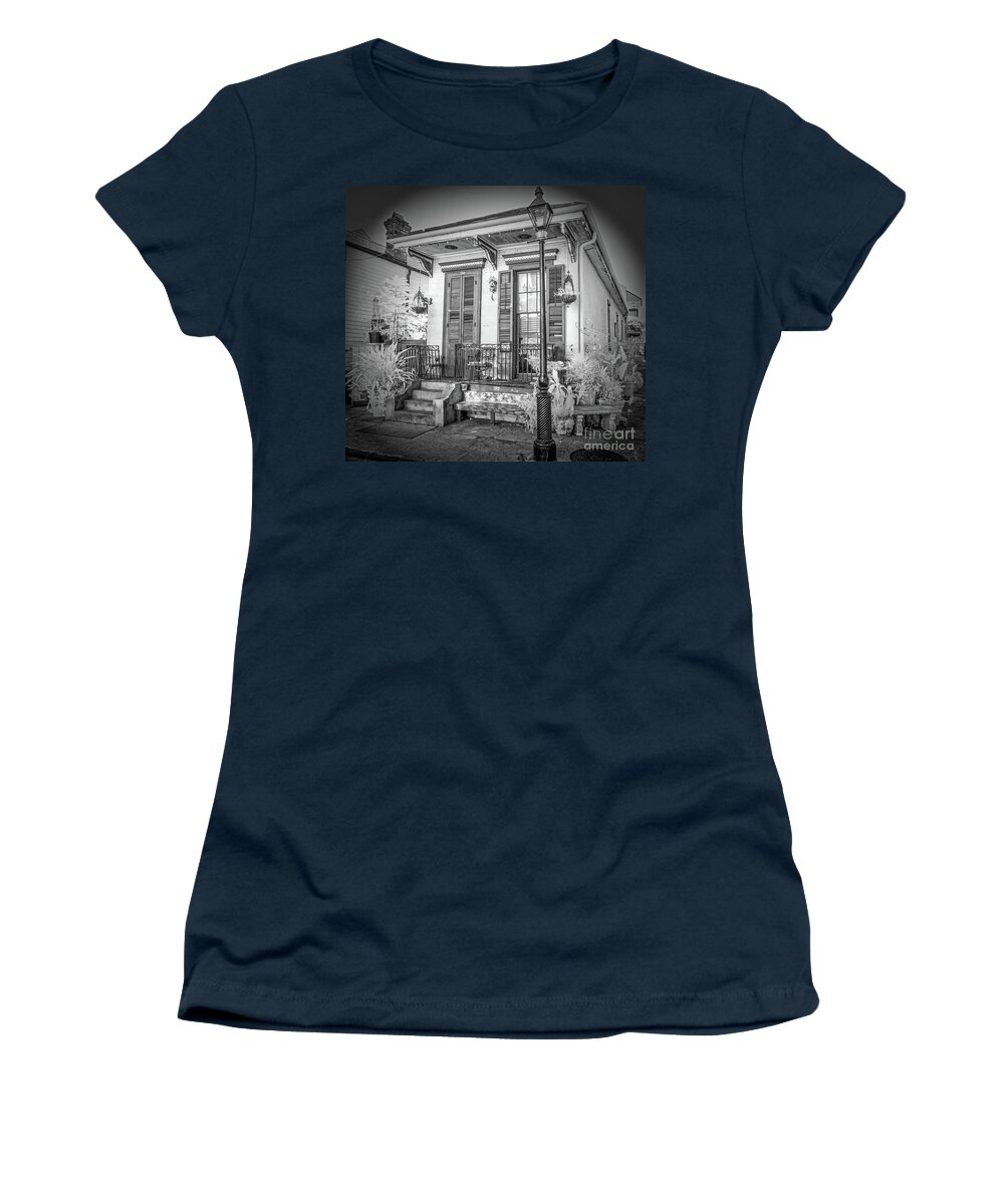 Nola Women's T-Shirt featuring the photograph Quaint NOLA house by Izet Kapetanovic
