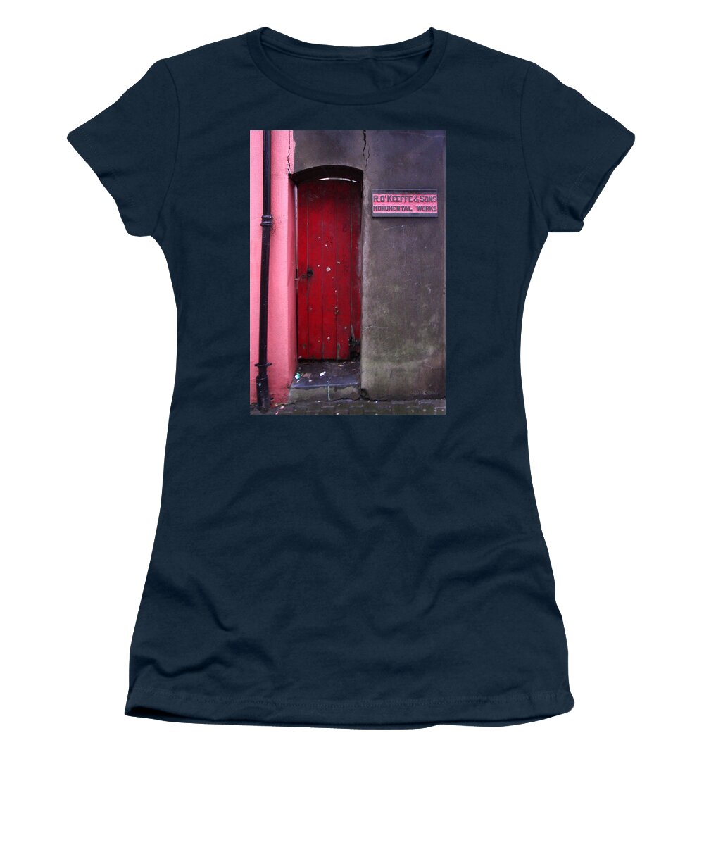 Red Women's T-Shirt featuring the photograph R. O. Keeffee and Sons by Tim Nyberg