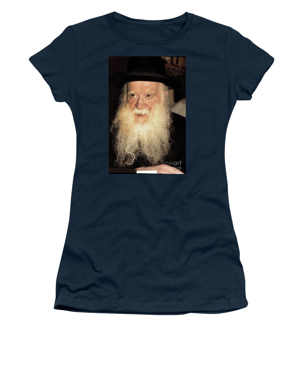 Manchester Rosh Yeshiva Women's T-Shirt featuring the photograph Rabbi Yehudah Zev Segal-Manchester's Greatest Rabbi by Doc Braham