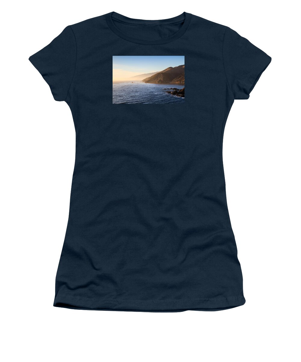 Nature Women's T-Shirt featuring the photograph Ragged Point Sunset #2 by Robert J Caputo