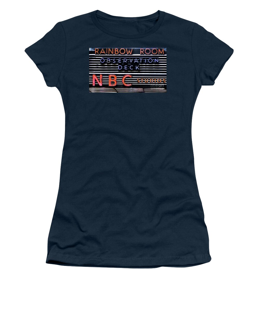 Rainbow Room Women's T-Shirt featuring the photograph Rainbow Room HDR by Scott Evers