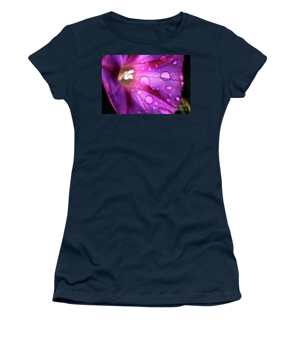  Women's T-Shirt featuring the digital art Raindrop by Darcy Dietrich