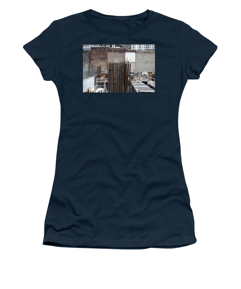 Urban Women's T-Shirt featuring the photograph Rebar Party by Kreddible Trout