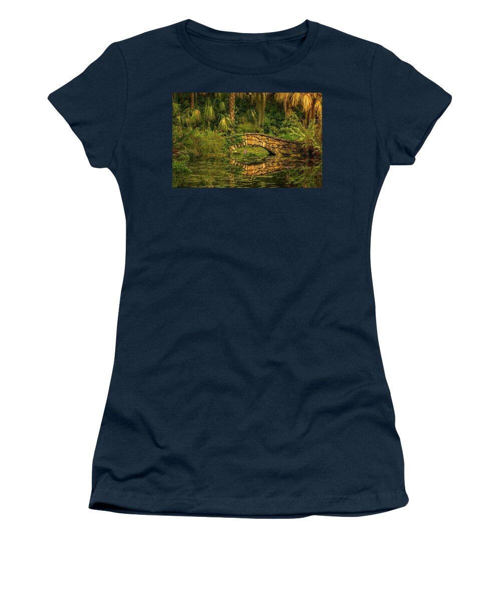  Women's T-Shirt featuring the photograph Reflections by Les Greenwood