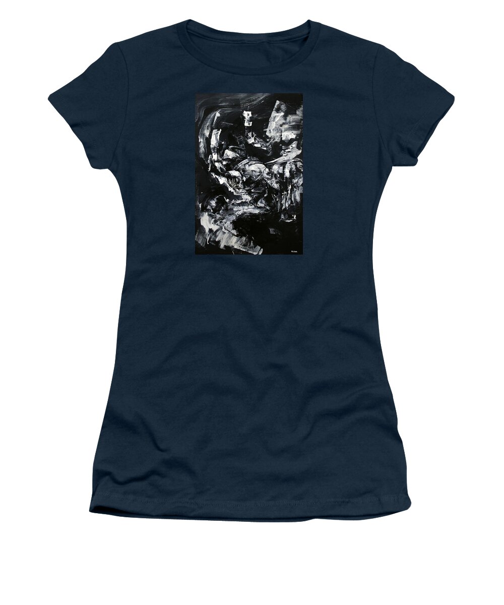 Reincarnation Women's T-Shirt featuring the painting Reincarnation is Our Punishment by Jeff Klena