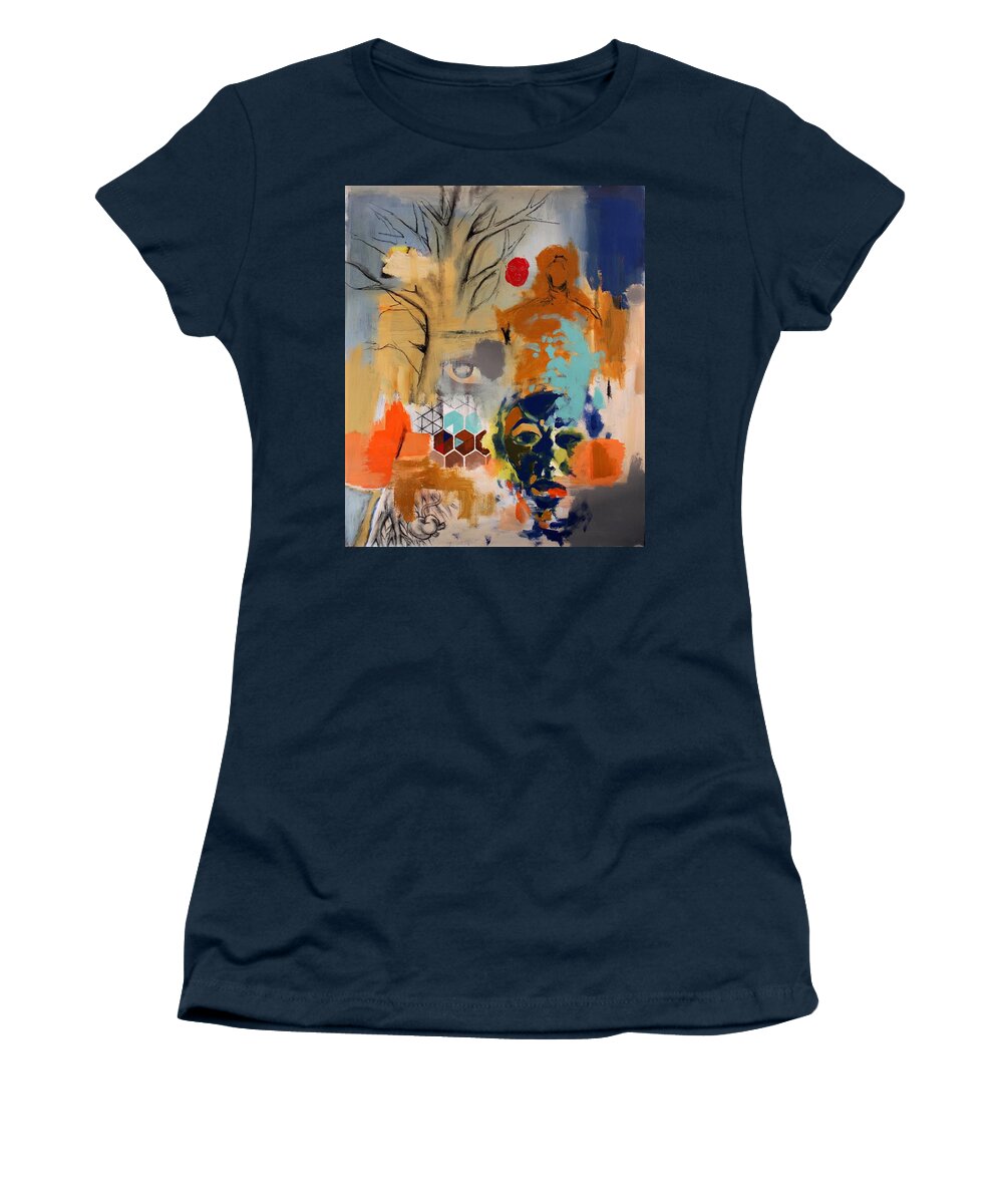 Expressive Women's T-Shirt featuring the painting Expansion by Aort Reed