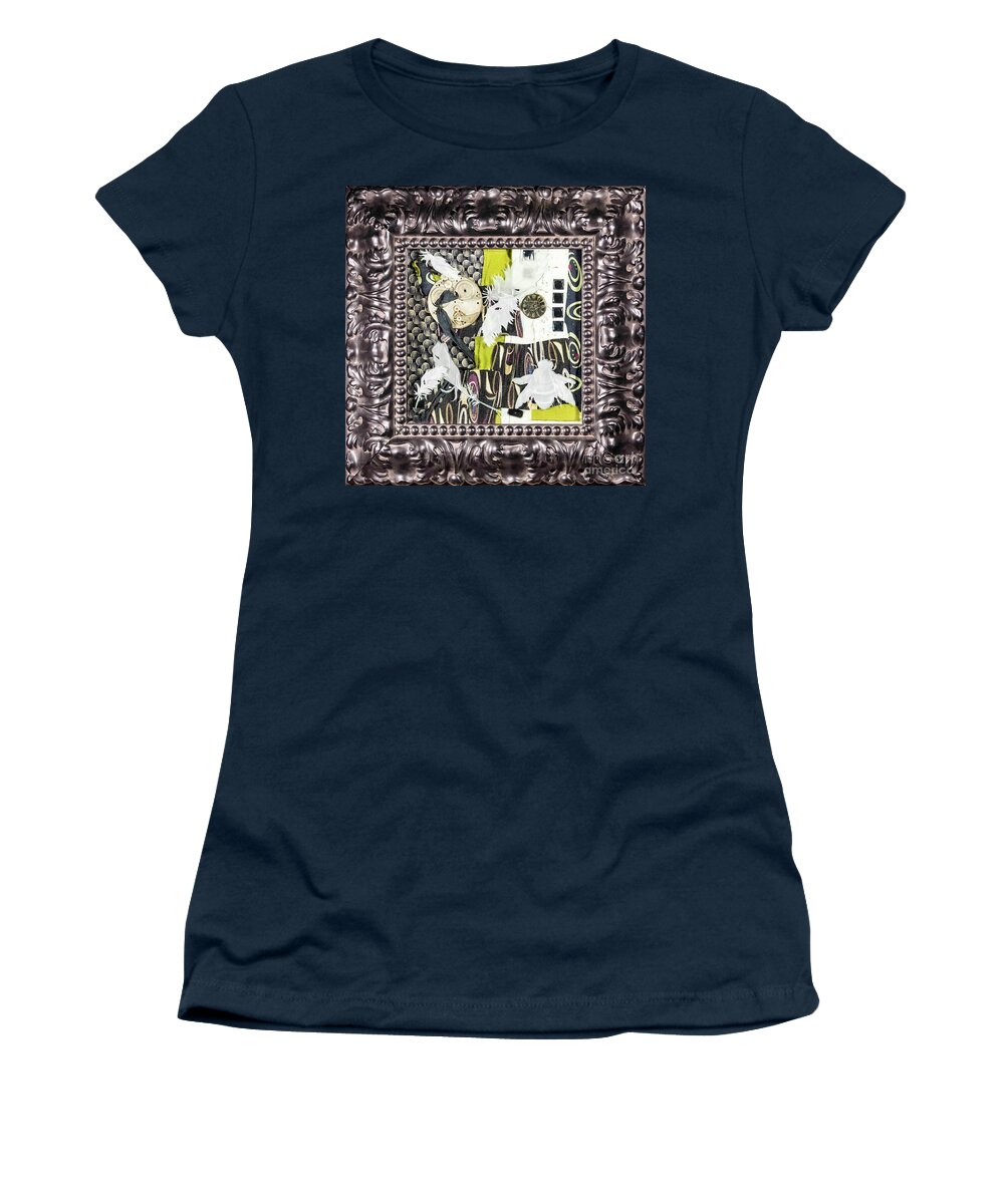 Carved Glass Women's T-Shirt featuring the glass art Remembrance III by Alone Larsen