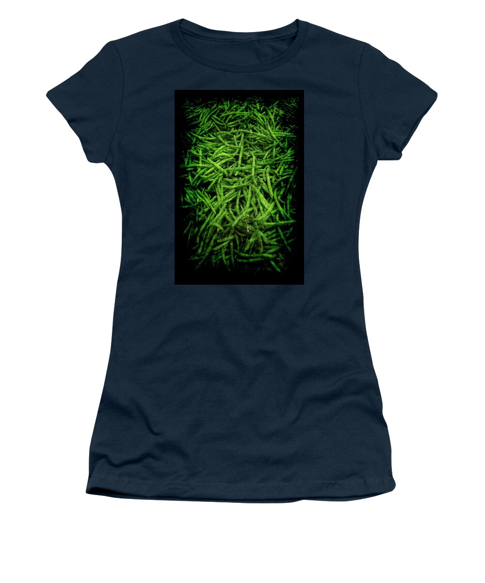 Renaissance Women's T-Shirt featuring the photograph Renaissance Green Beans by Jennifer Wright