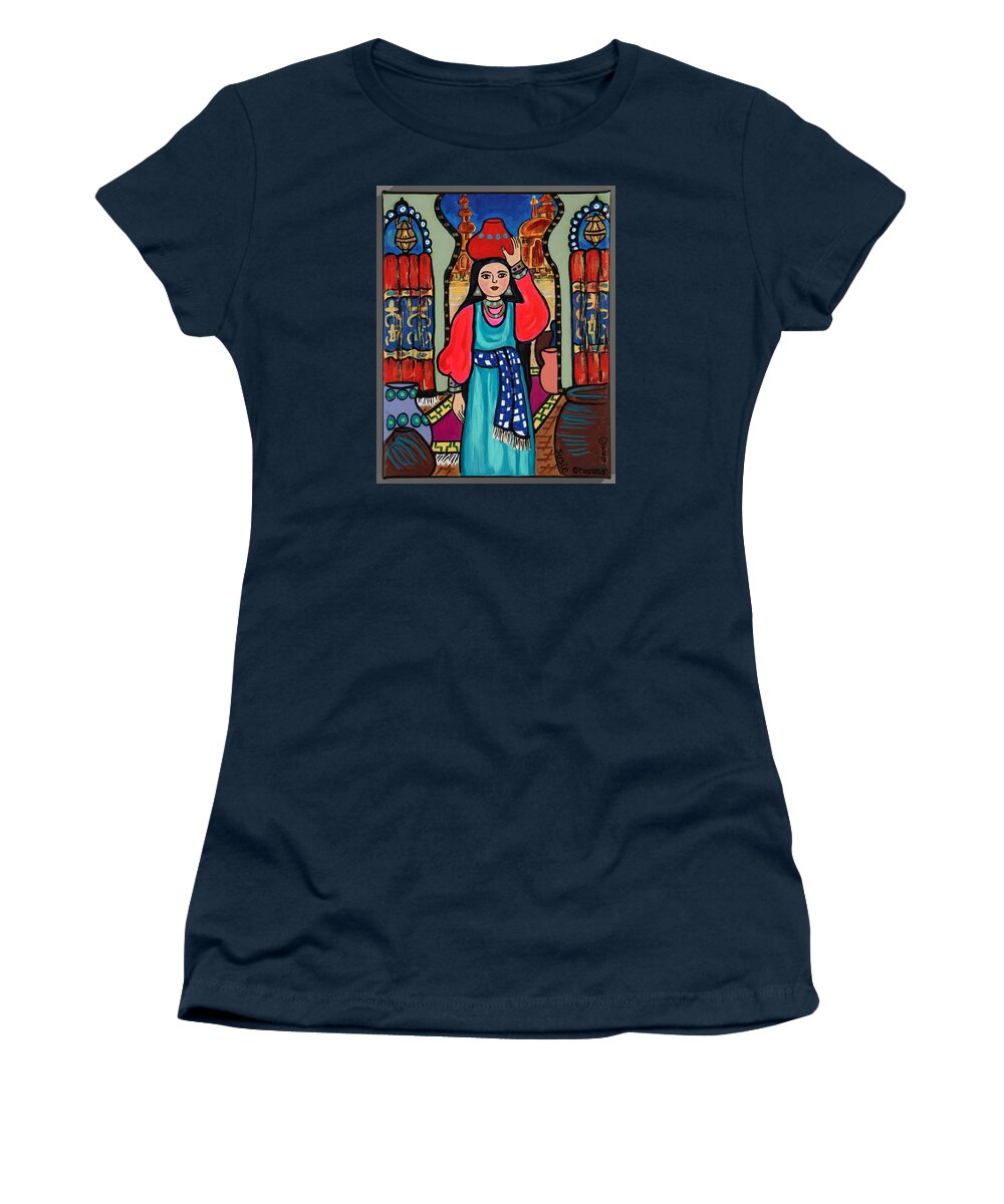 Vases Women's T-Shirt featuring the painting Return From the Well by Susie Grossman