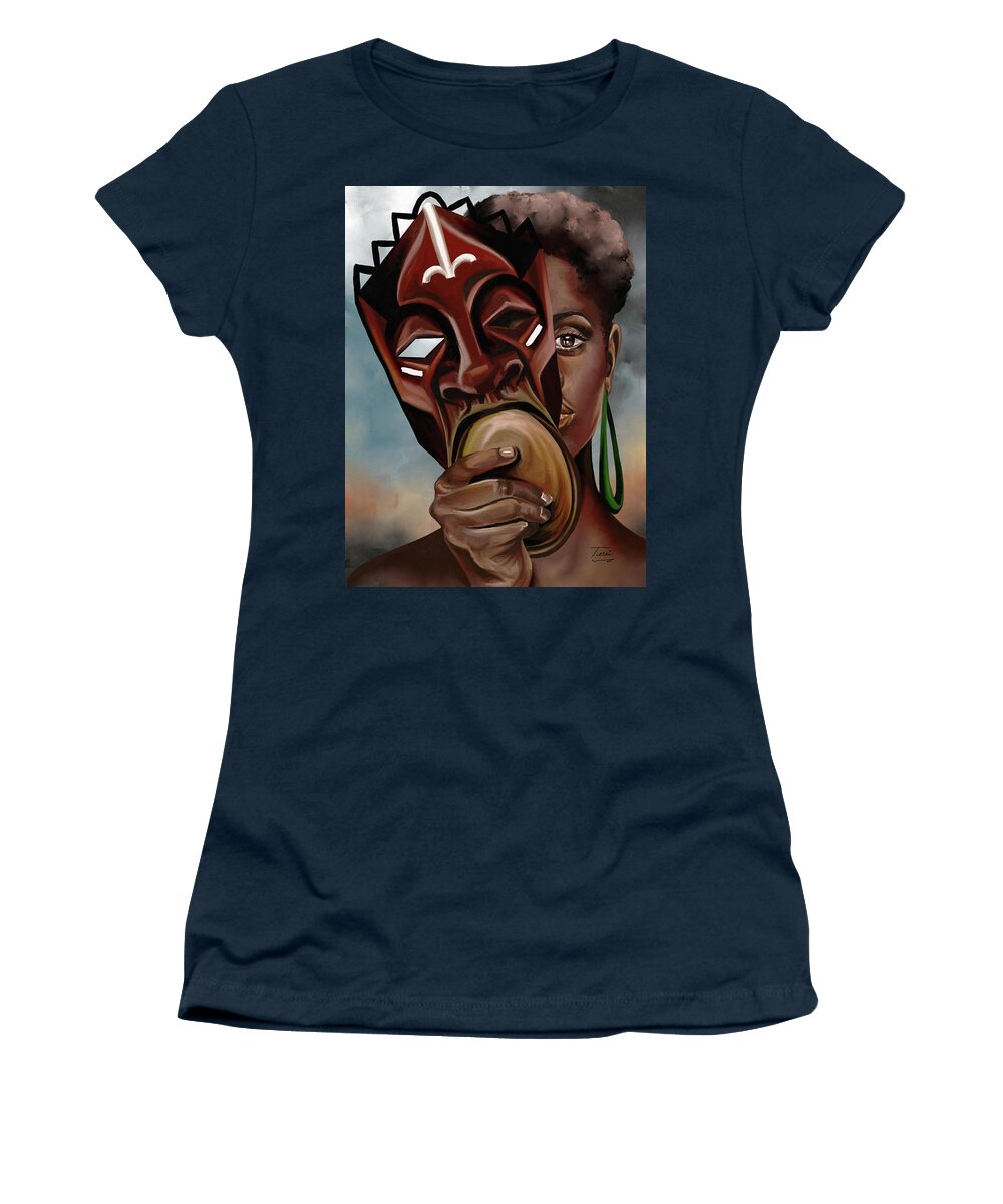 Women's T-Shirt featuring the digital art Revealing by Terri Meredith