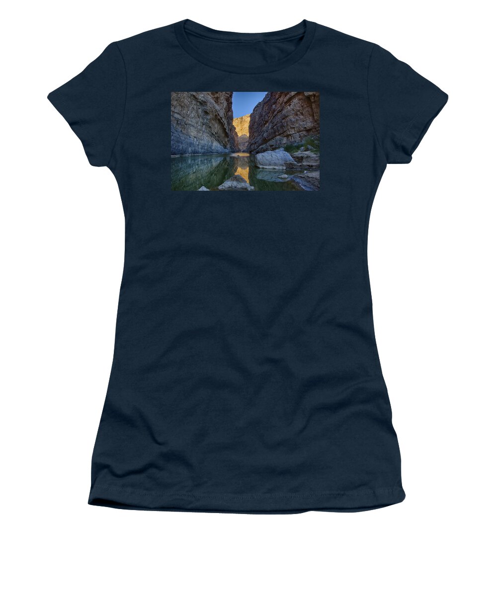 Rio Grande Women's T-Shirt featuring the tapestry - textile Rio Grand - Big Bend by Kathy Adams Clark