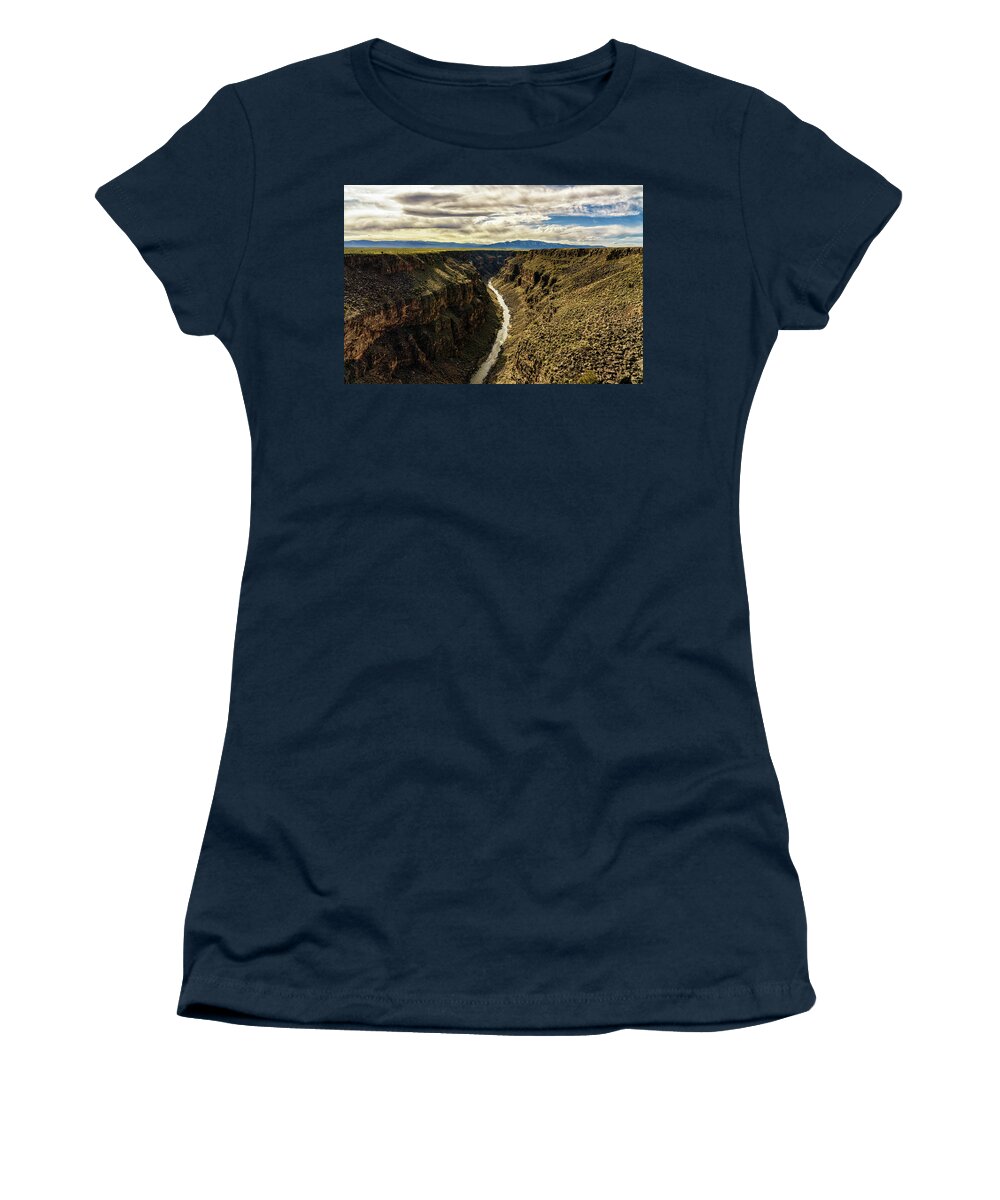 Canyon Women's T-Shirt featuring the photograph Rio Grande Gorge by Robert FERD Frank