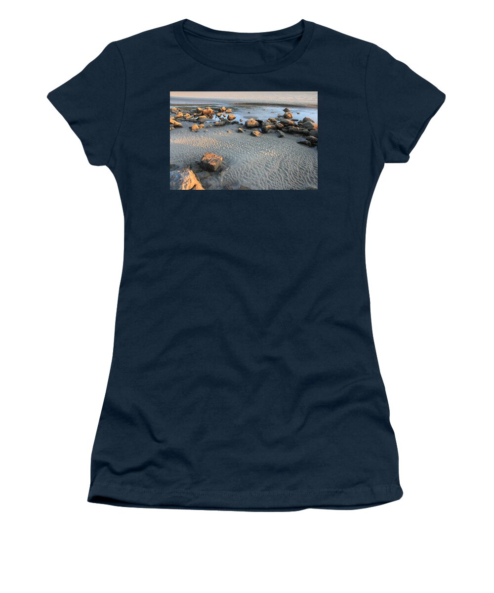 Sand Women's T-Shirt featuring the photograph Ripples in the Sand by Charlene Reinauer