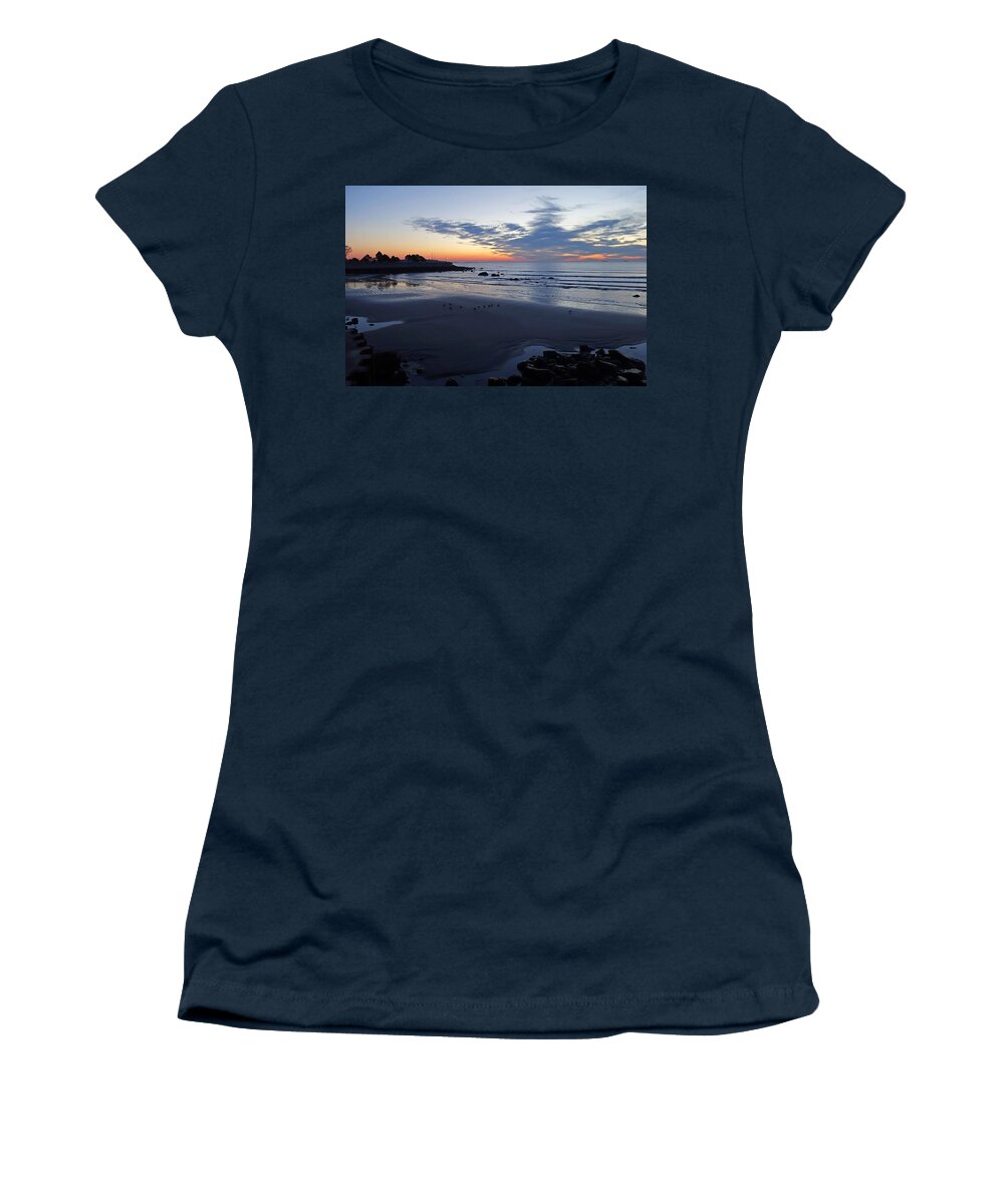 Lynn Women's T-Shirt featuring the photograph Rise of the Phoenix over King's Beach Lynn MA by Toby McGuire
