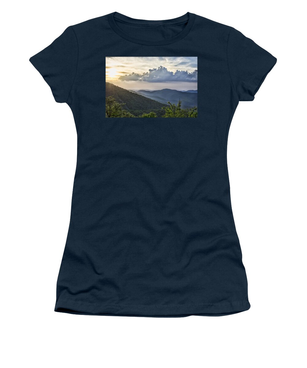 Roan Mountain Women's T-Shirt featuring the photograph Roan Mountain Vista by Heather Applegate