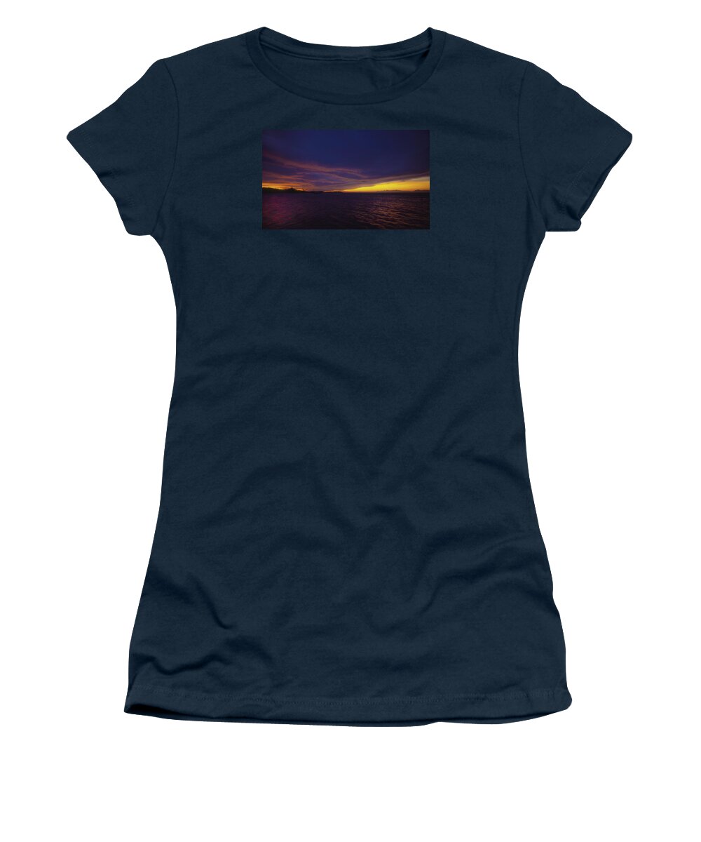 Ocean Women's T-Shirt featuring the photograph Roatan Sunset by Stephen Anderson