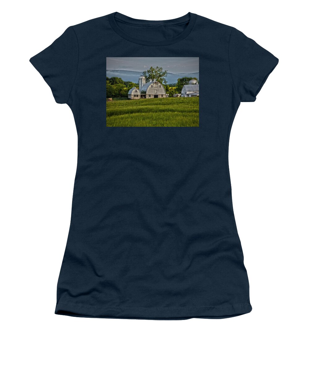 Green Women's T-Shirt featuring the photograph Rocky Ridge Farm by Bob Geary
