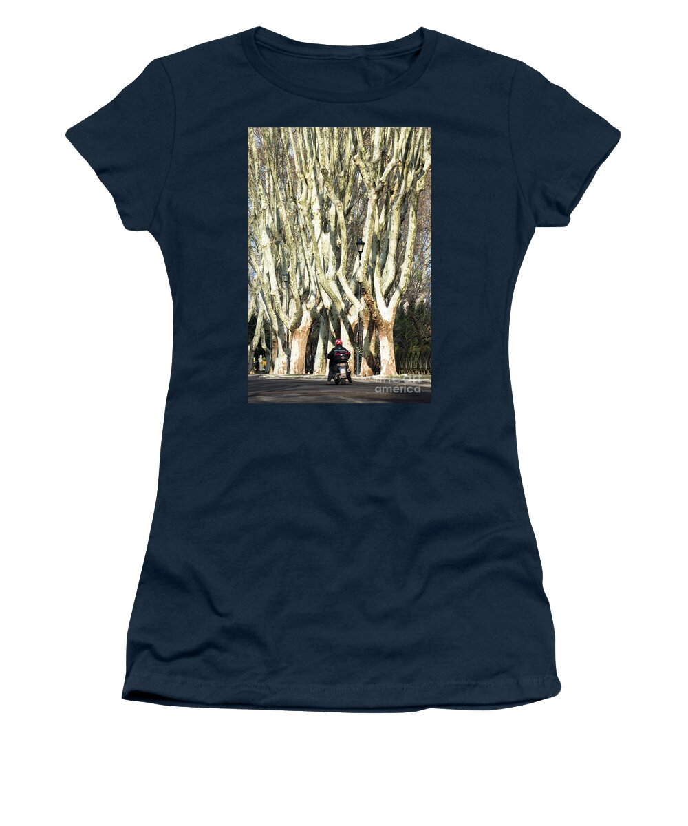 Rome Women's T-Shirt featuring the photograph Roman trees by Andrew Michael