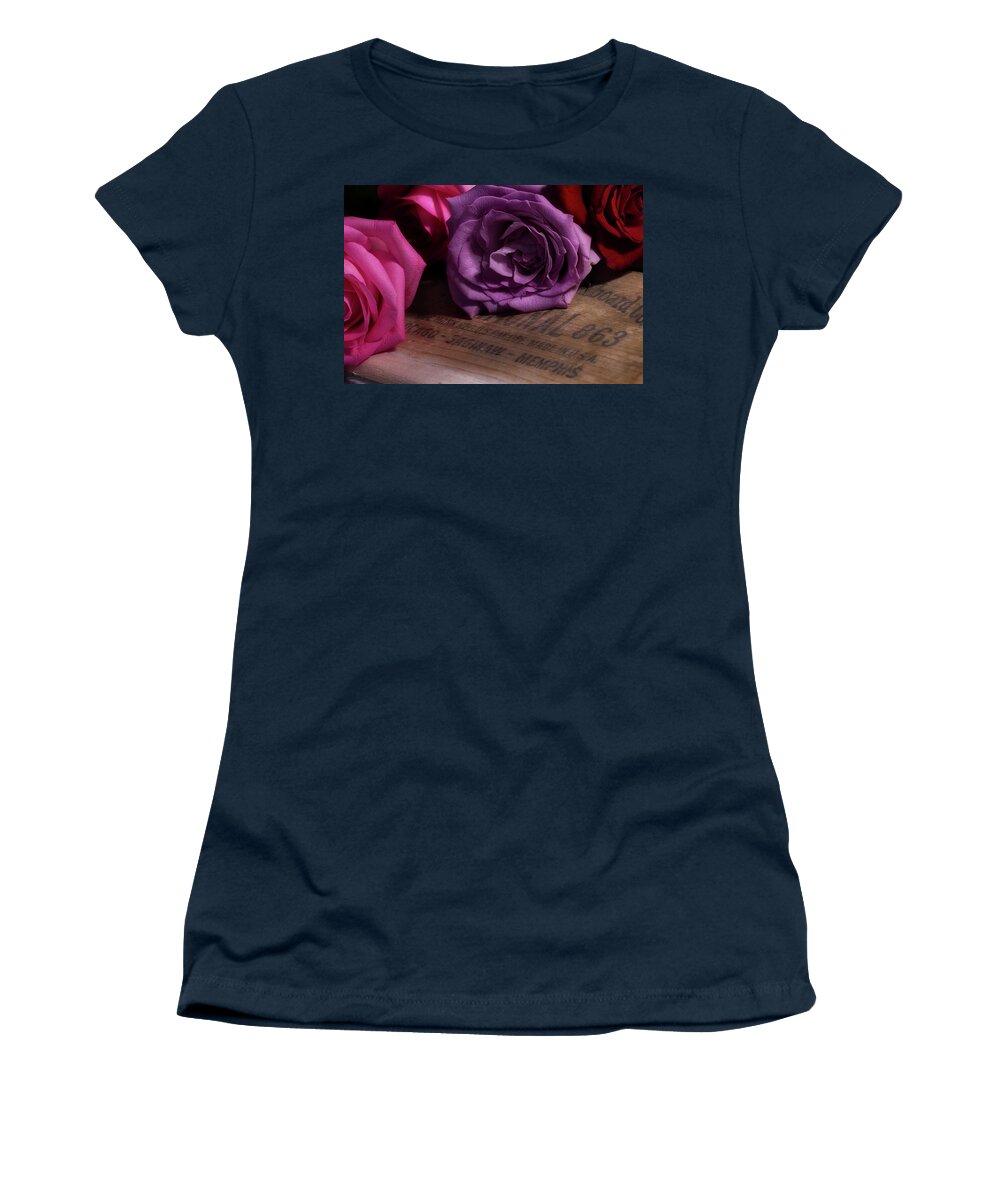 Roses Women's T-Shirt featuring the photograph Rose Series 2 by Mike Eingle