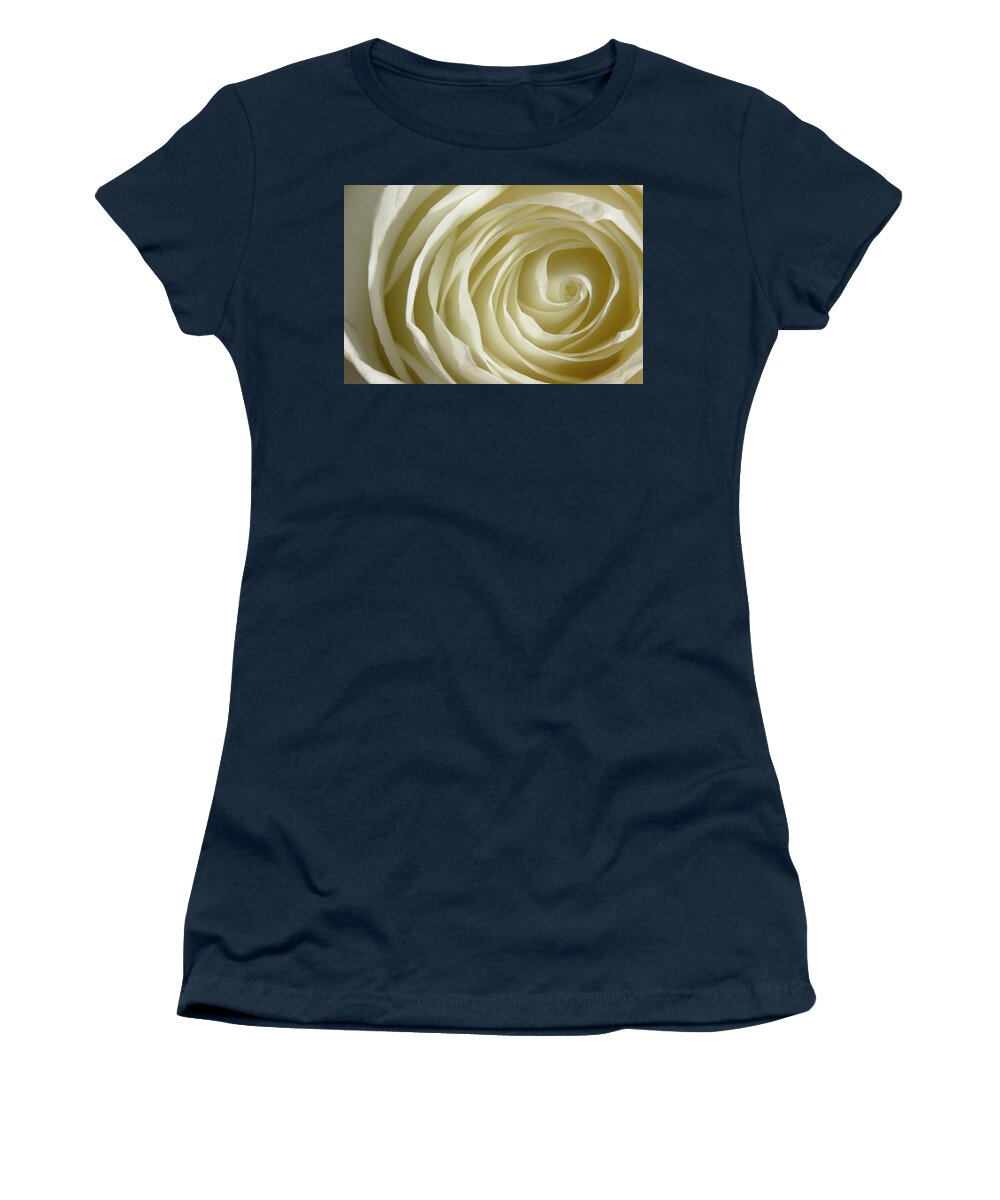 Rose Women's T-Shirt featuring the photograph Rose Series 4 White by Mike Eingle