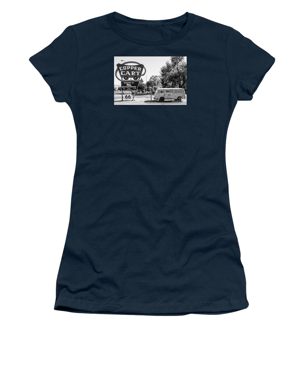 Route 66 Women's T-Shirt featuring the photograph Route 66 VW Micro Bus by Anthony Sacco