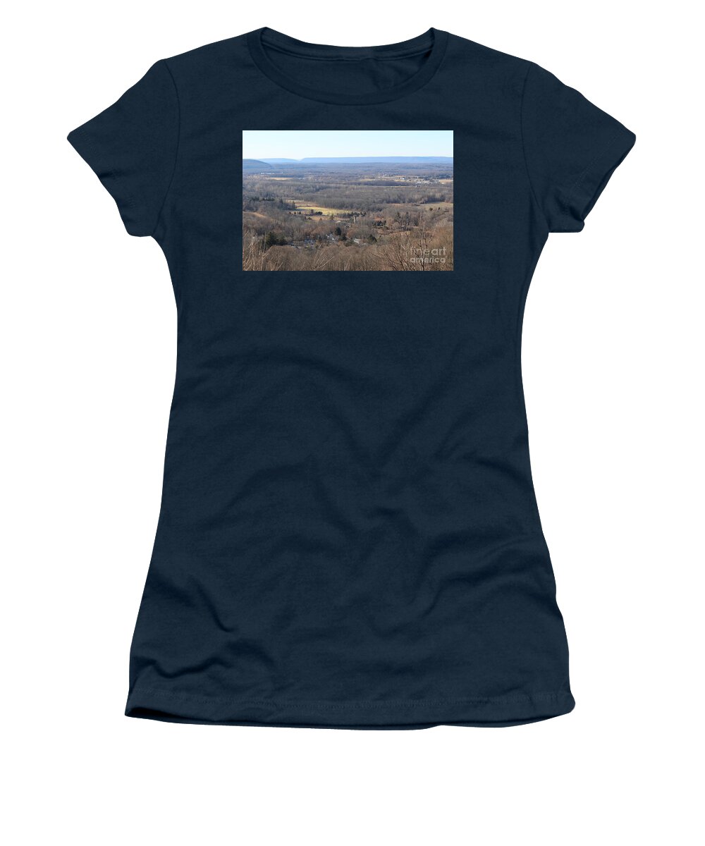 New Jersey Women's T-Shirt featuring the photograph Rt 80 Scenic Ovelook Allamuchy 1 by Christopher Lotito