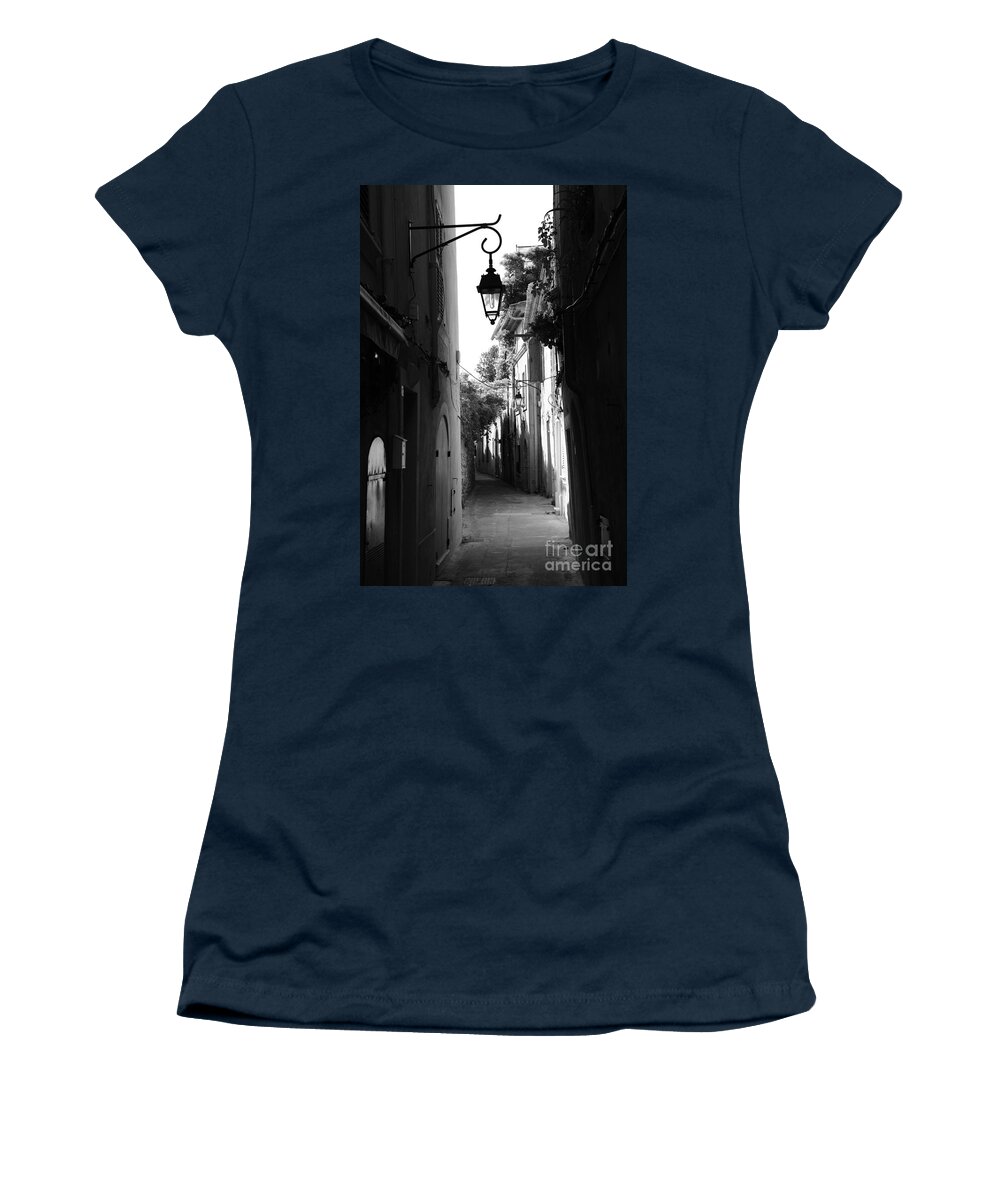 Ruelle Women's T-Shirt featuring the photograph Ruelle Saint Tropez by Tom Vandenhende